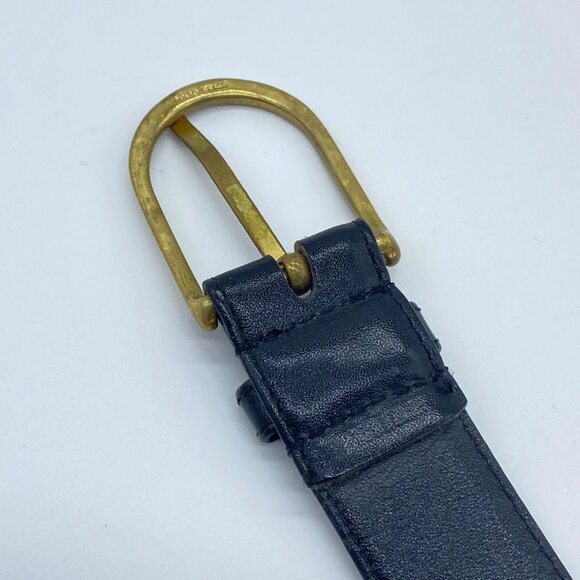 Womens Mens Black Saddle Leather Belt With Solid Brass Buckle 34-85 Uruguay - Picture 7 of 7